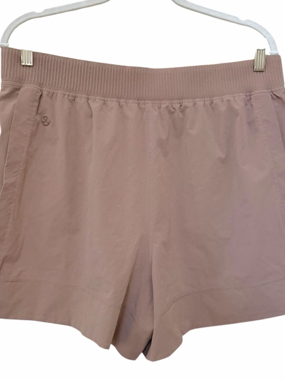 Lululemon Stretch Woven Relaxed-Fit High-Rise 4" Shorts Taupetastic Size XL - Picture 7 of 12